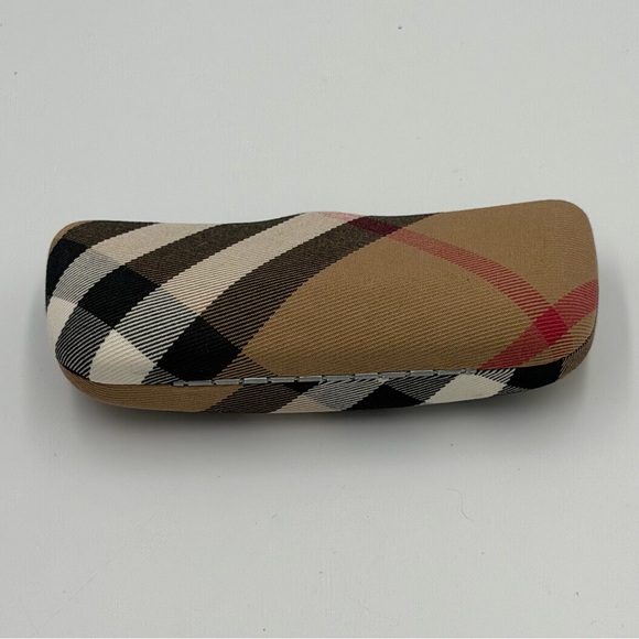 BURBERRY Classic Nova Check Plaid Clam Shell Hard EyeGlass Sunglass Case only - Picture 3 of 12